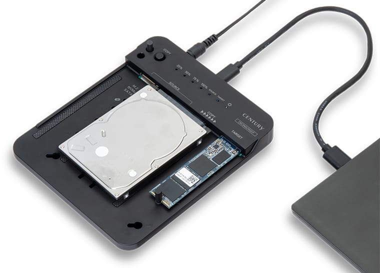 センチュリー、M.2 SSDとSATA HDD/SSDに対応した外付けクレードルを発売