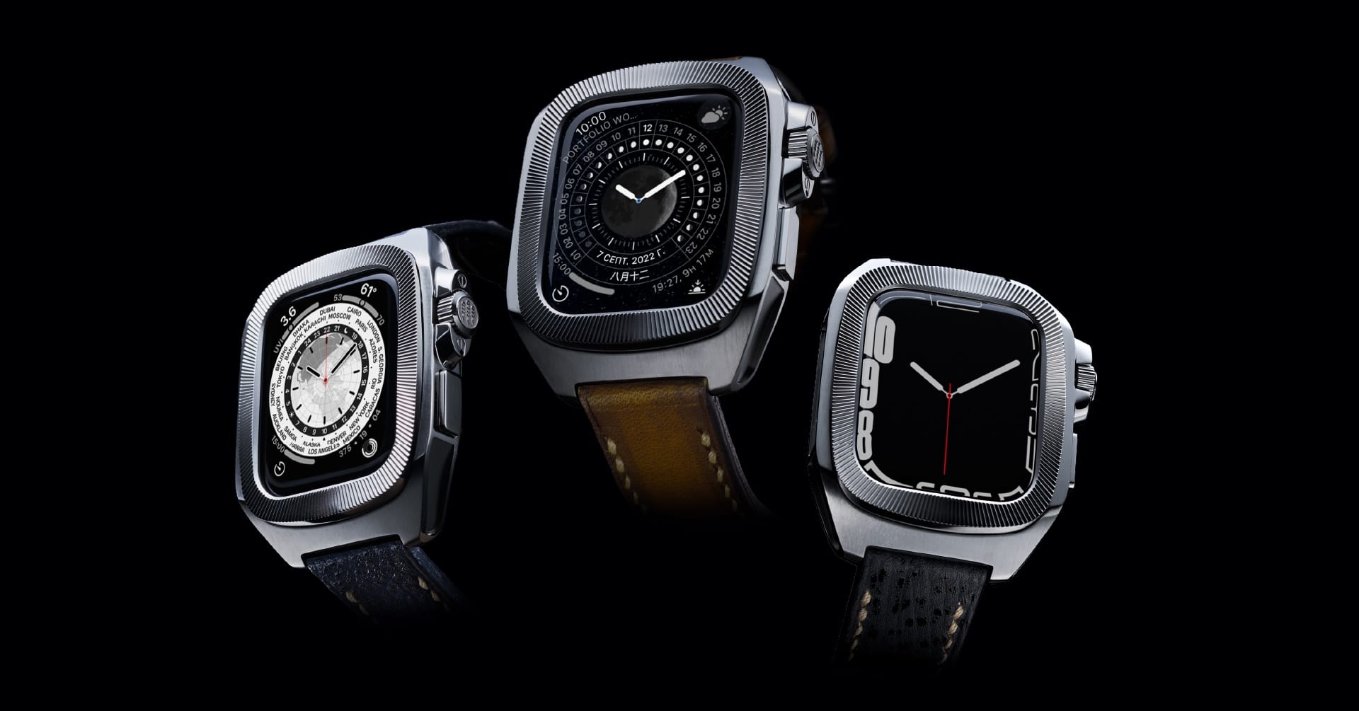 高級Apple Watchケースブランド「abrupt」、Apple Watch用ステンレスケース＆レザーバンド発売