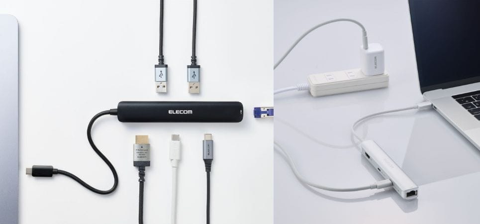 エレコム、スティックサイズの6-in-1 USB-Cドックを発売