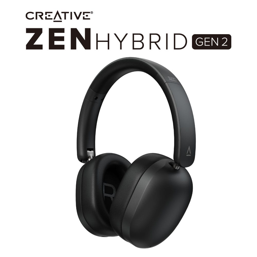 Creative、70時間再生のANC搭載ワイヤレスヘッドフォン「Zen Hybrid (Gen 2)」を発売